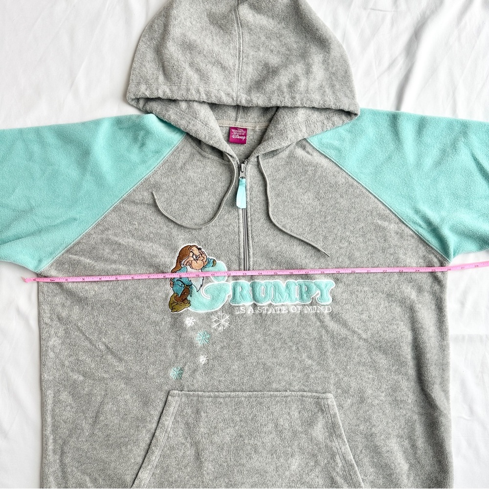 Disney Grumpy State of Mind Snow White Fleece Hoodie ❄️ Size Extra Large - Picture 4 of 6
